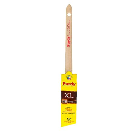 PURDY 1" Angle Sash Paint Brush, Nylon/Polyester Bristle 144080310